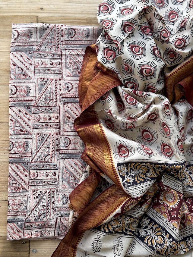 Kalamkari kurta bottom set 10