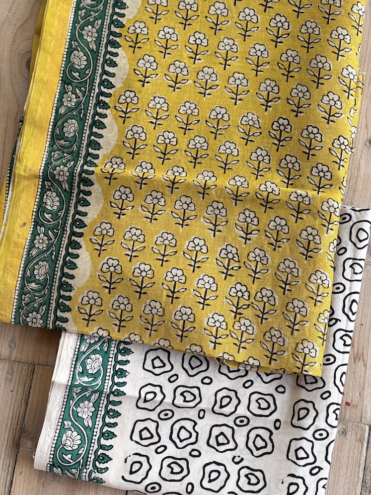 Handblocked chanderi suit 8