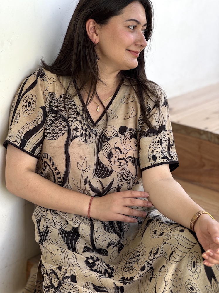 BLACK KALAMKARI