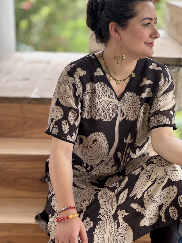 BLACK KALAMKARI