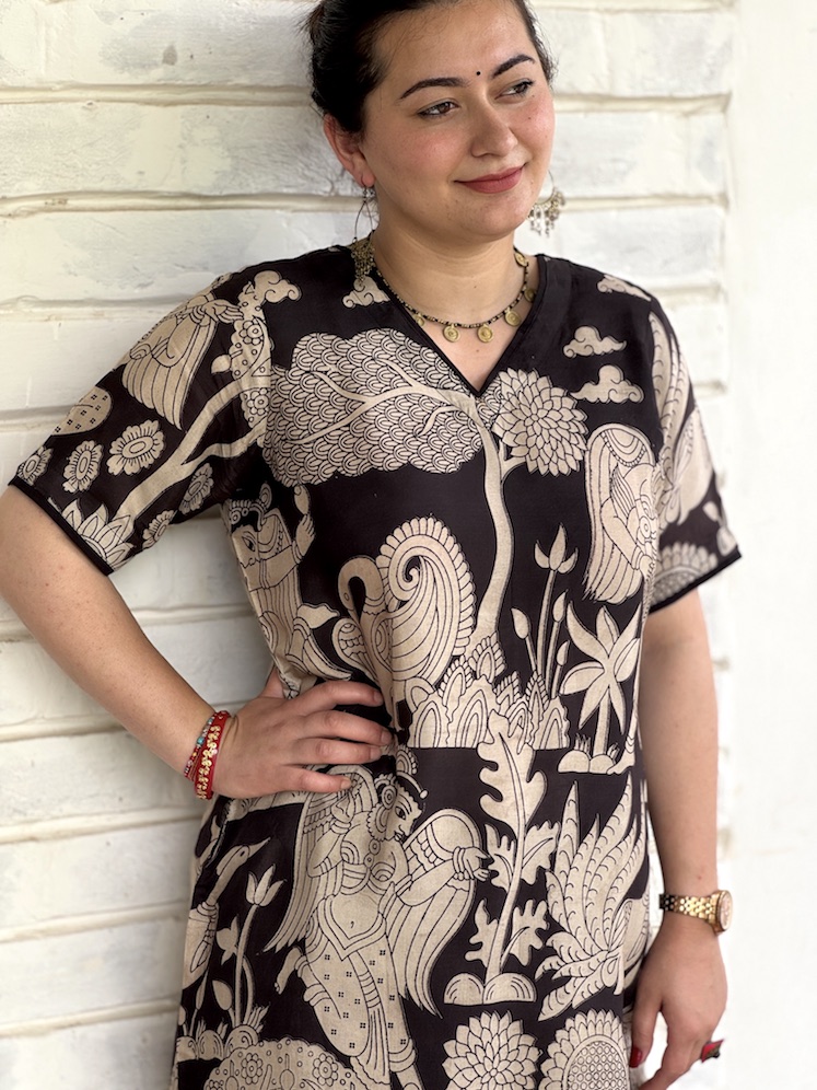 BLACK KALAMKARI