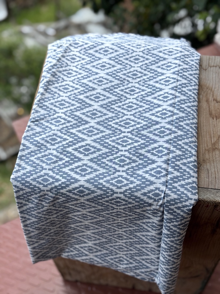 Handblocked cotton fabric