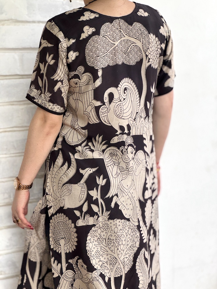 BLACK KALAMKARI