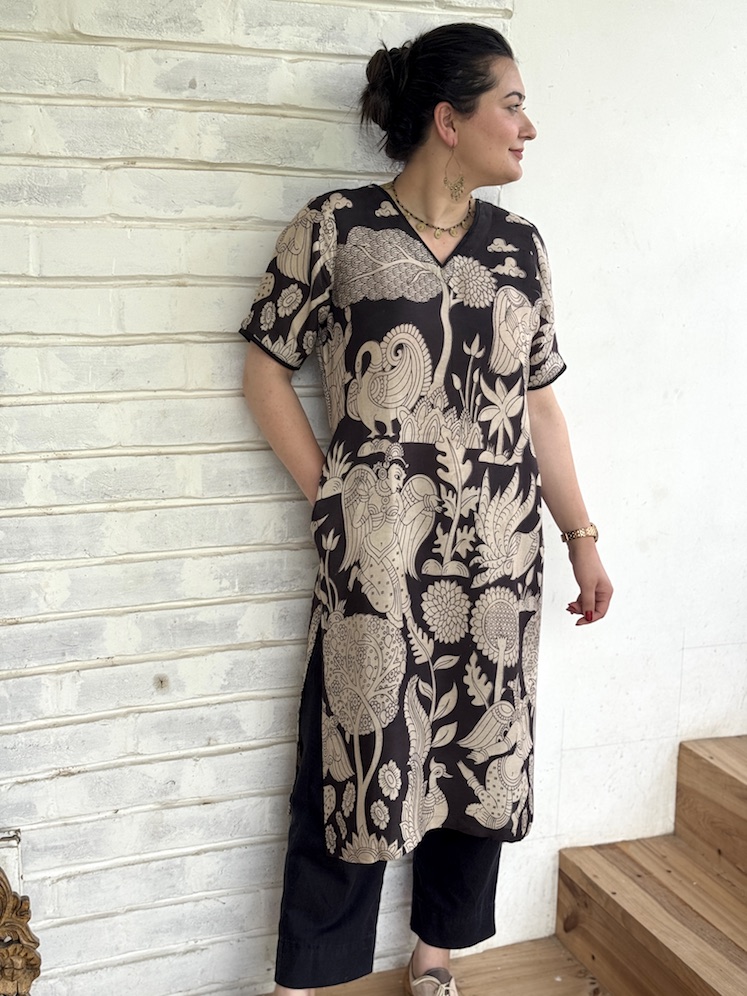 BLACK KALAMKARI