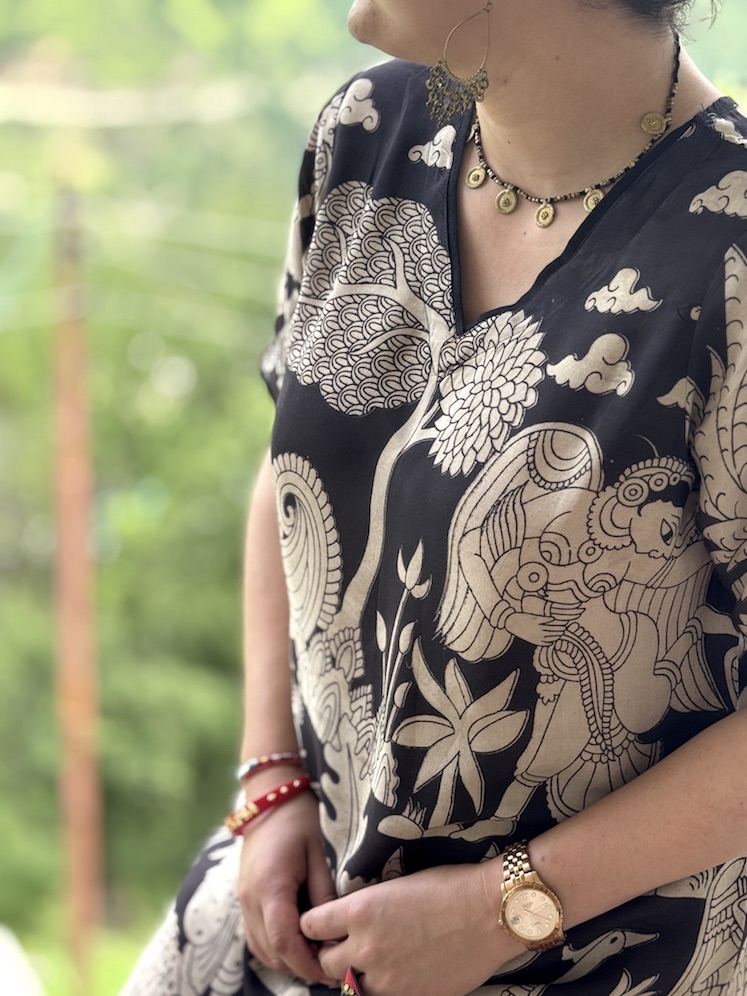 BLACK KALAMKARI