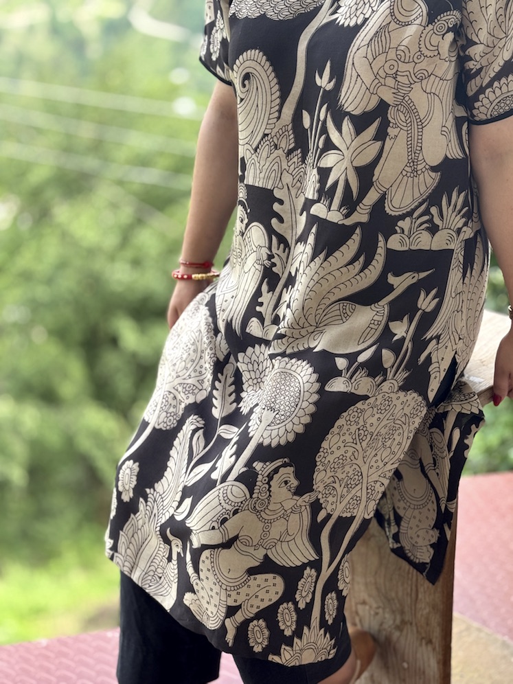 BLACK KALAMKARI