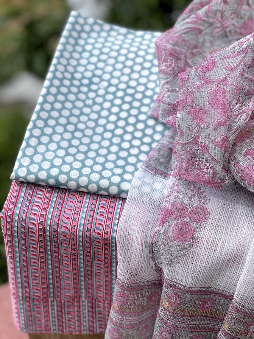 Cotton suit with kota dupatta 6