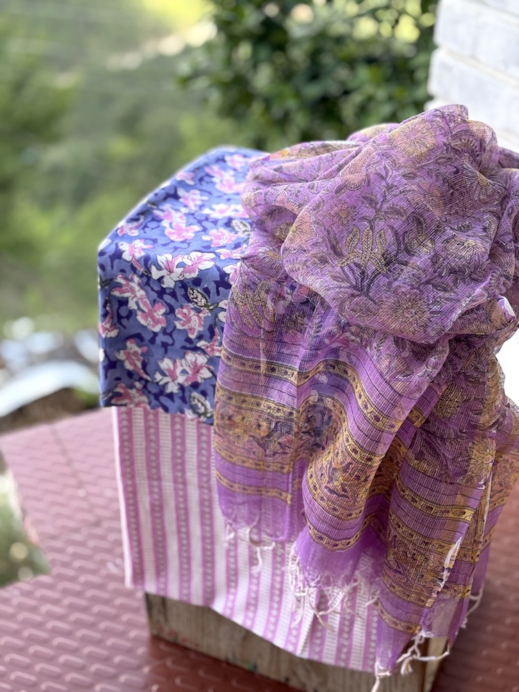 Cotton suit with kota dupatta 8