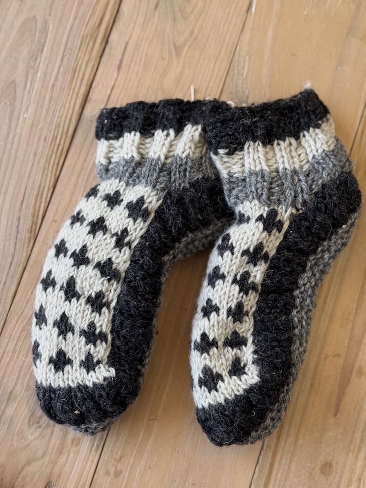 Ankle Sheep wool socks with fleece lining 8