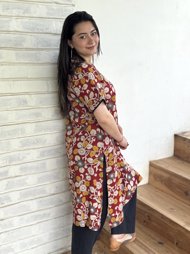 RED KALAMKARI