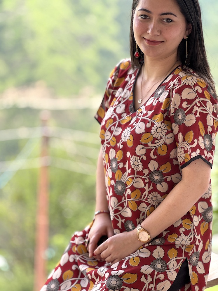 RED KALAMKARI