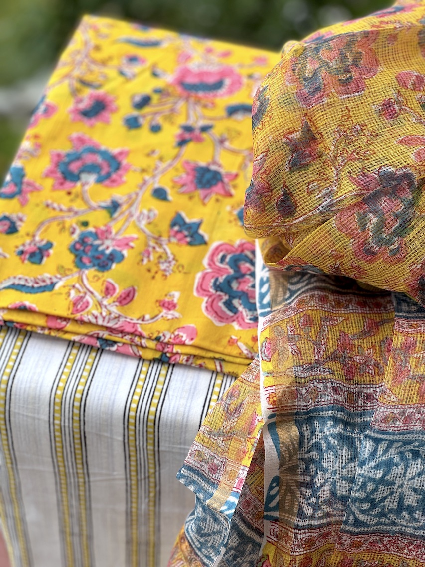 Cotton suit with kota dupatta 7