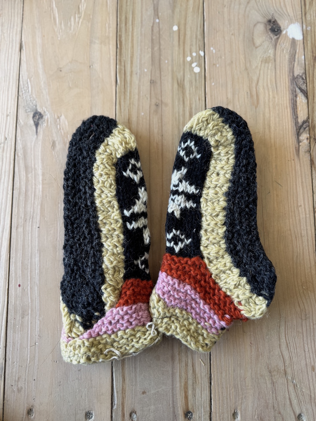 Ankle Sheep wool socks with fleece lining 10