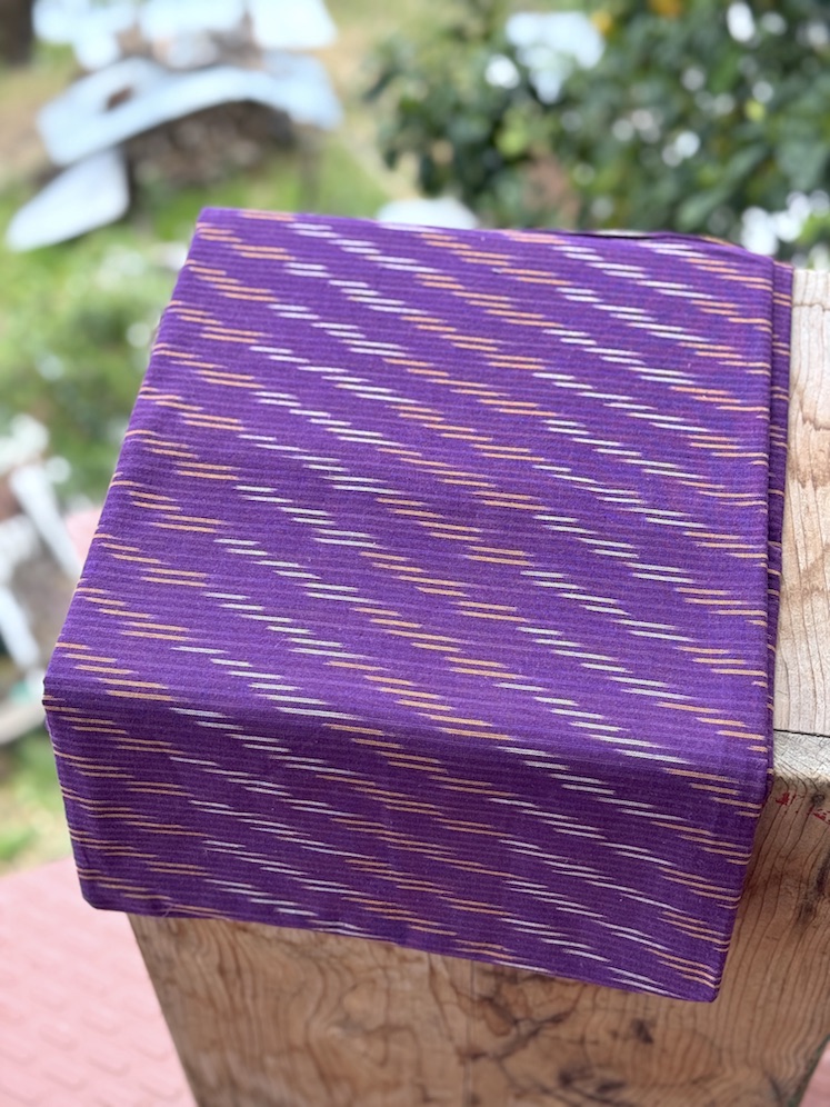 Ikat handwoven cotton fabric 25 meters