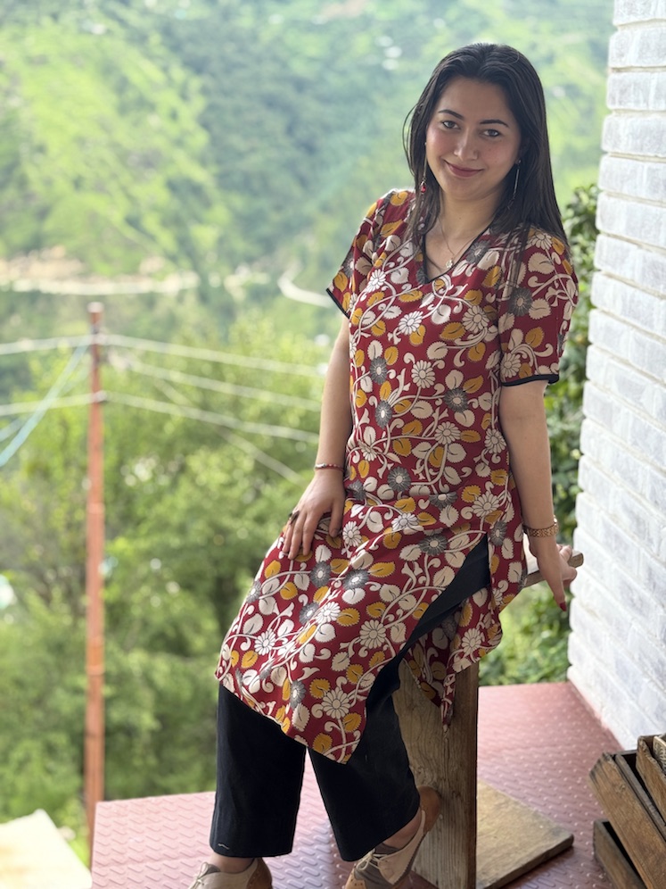 RED KALAMKARI