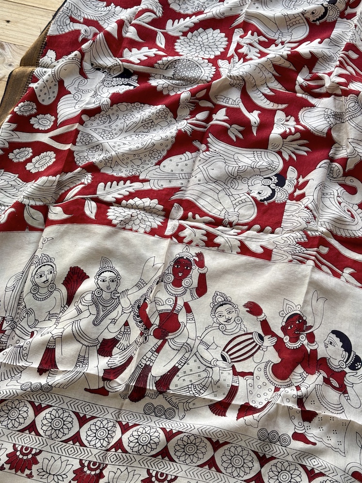 Kalamkari modal kurta bottom set 4