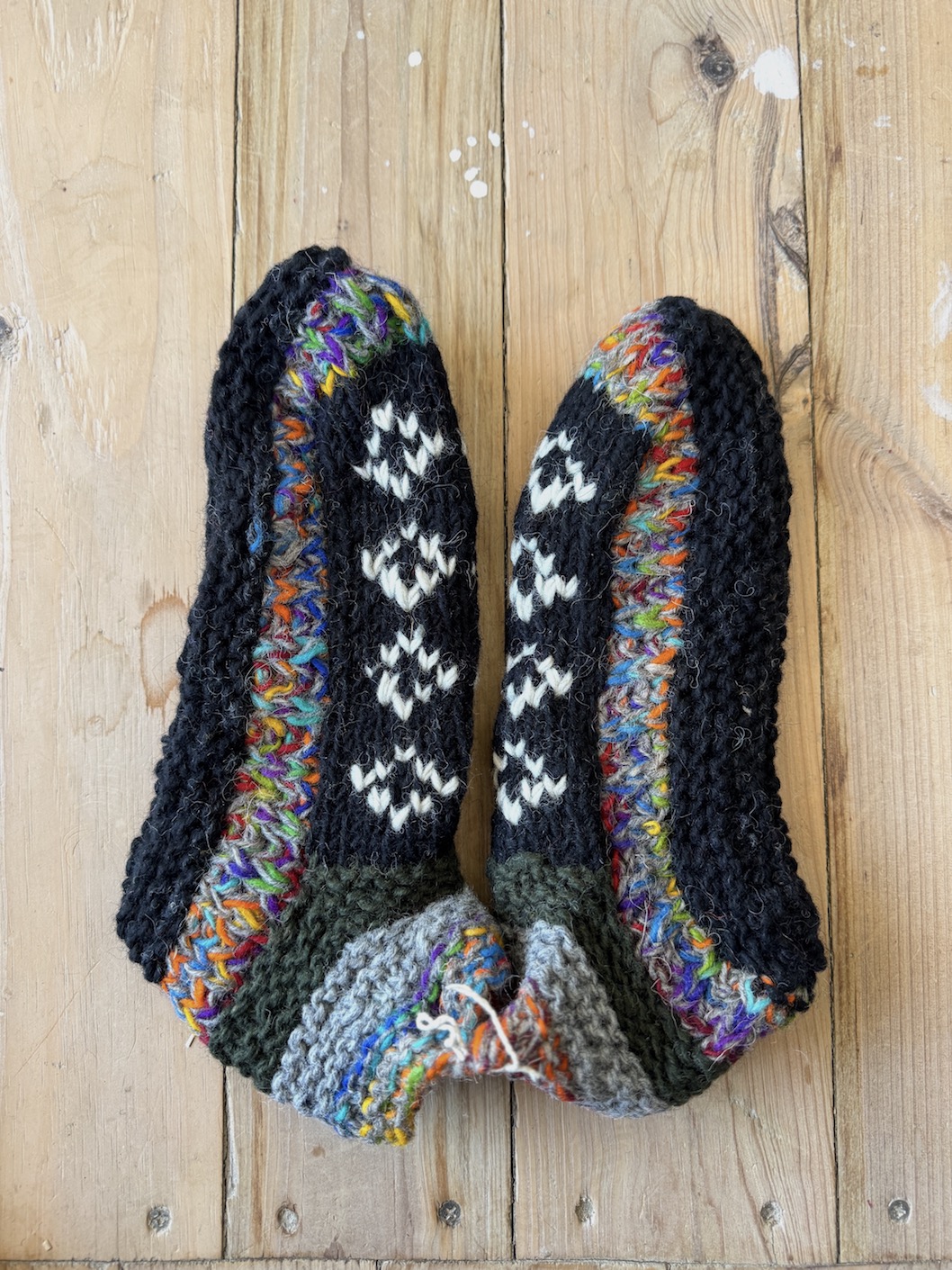 Ankle Sheep wool socks with fleece lining 5