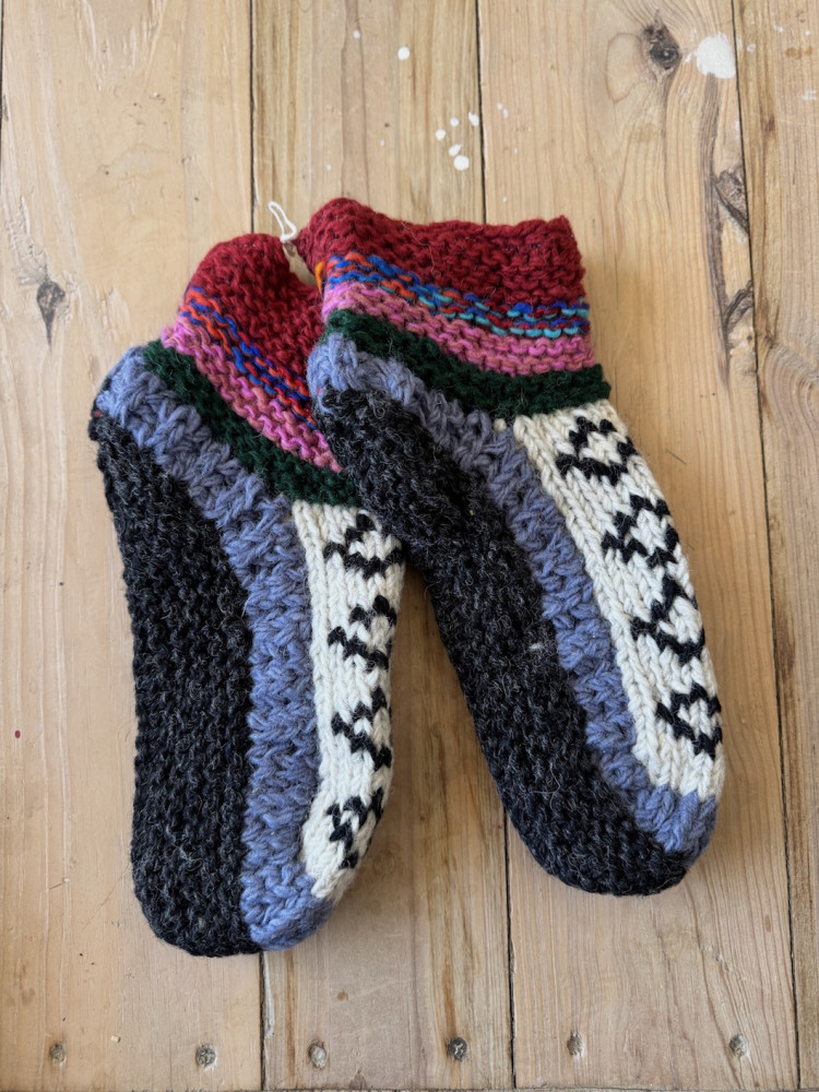 Image of Ankle Sheep wool socks with fleece lining 24