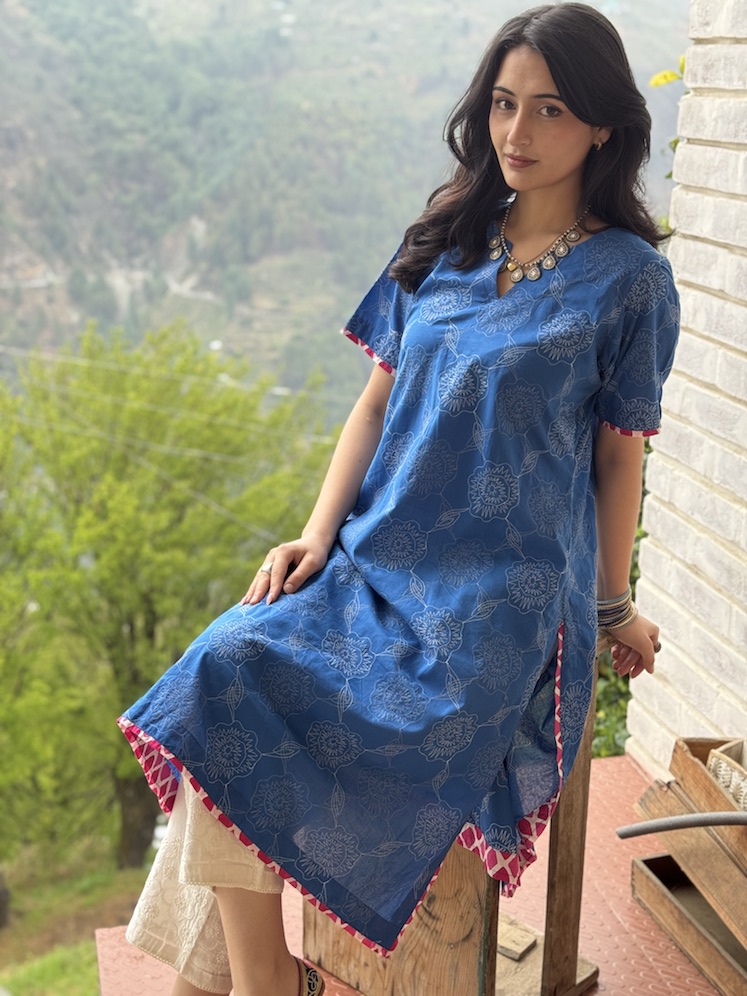 EMBROIDERED BLUE