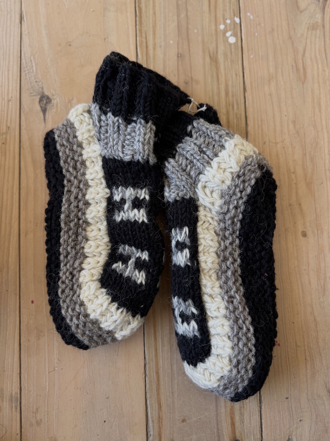 Ankle Sheep wool socks with fleece lining 25