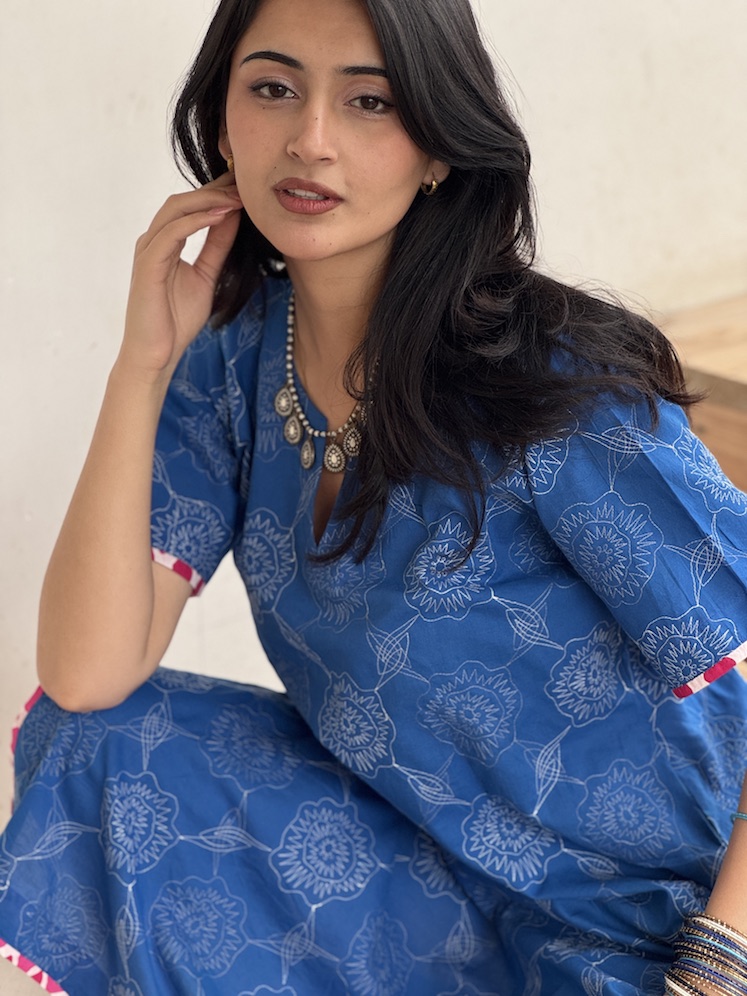 EMBROIDERED BLUE