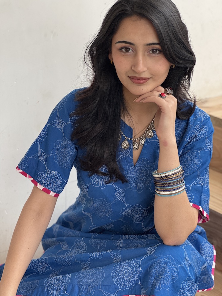 EMBROIDERED BLUE