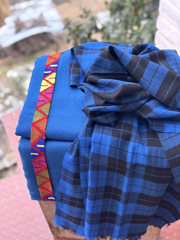 Lahaul angora wool suit