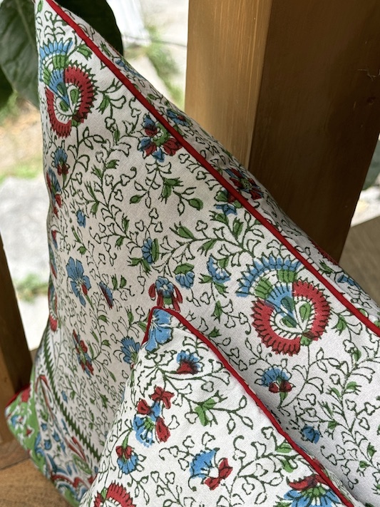 Mughal Block printed cushion covers - set of 2