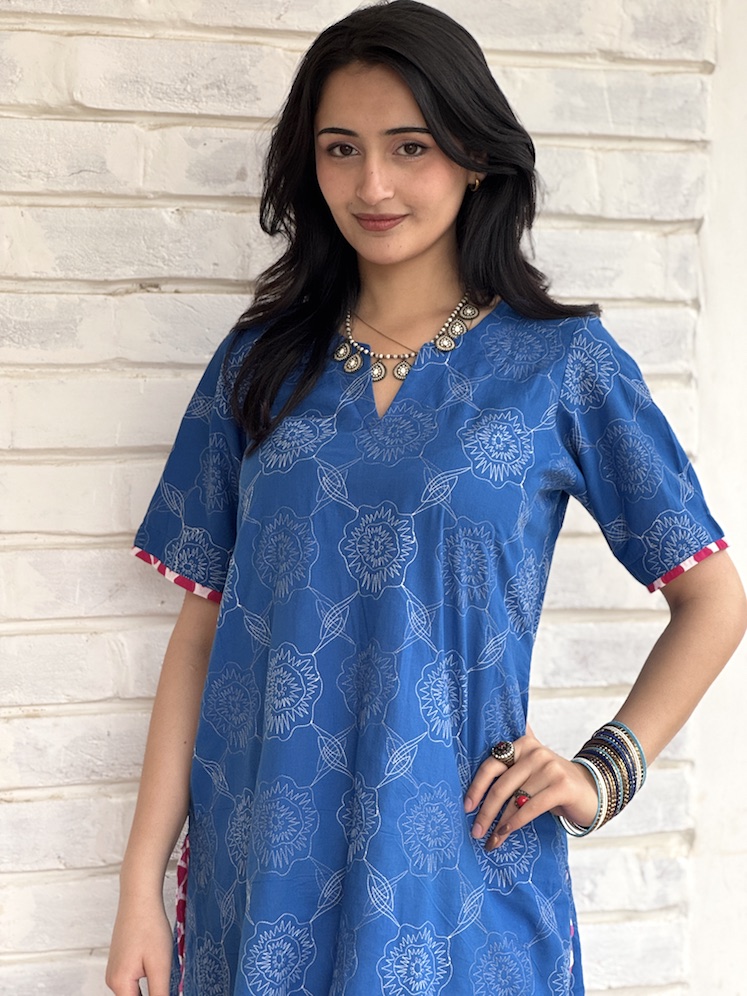 EMBROIDERED BLUE