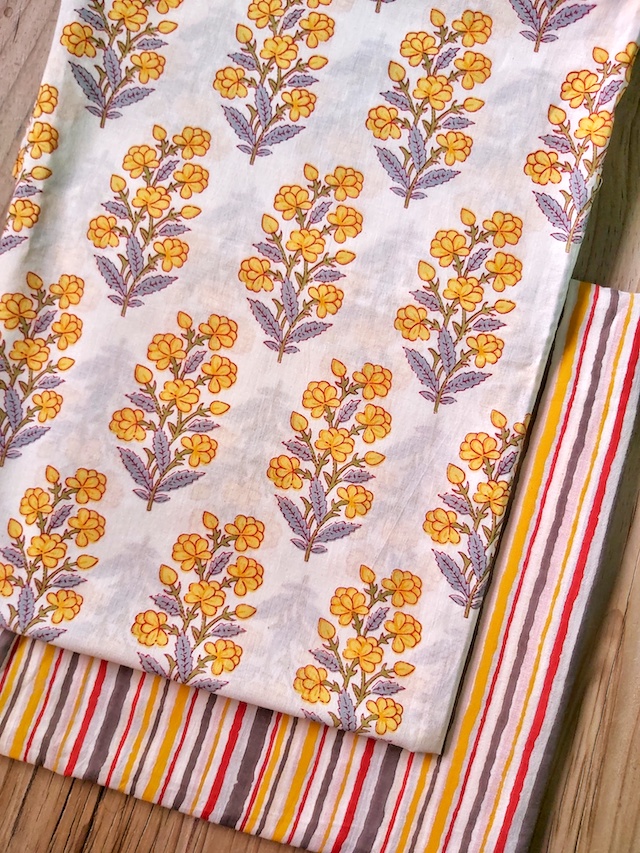 Cotton suit with kota dupatta 1