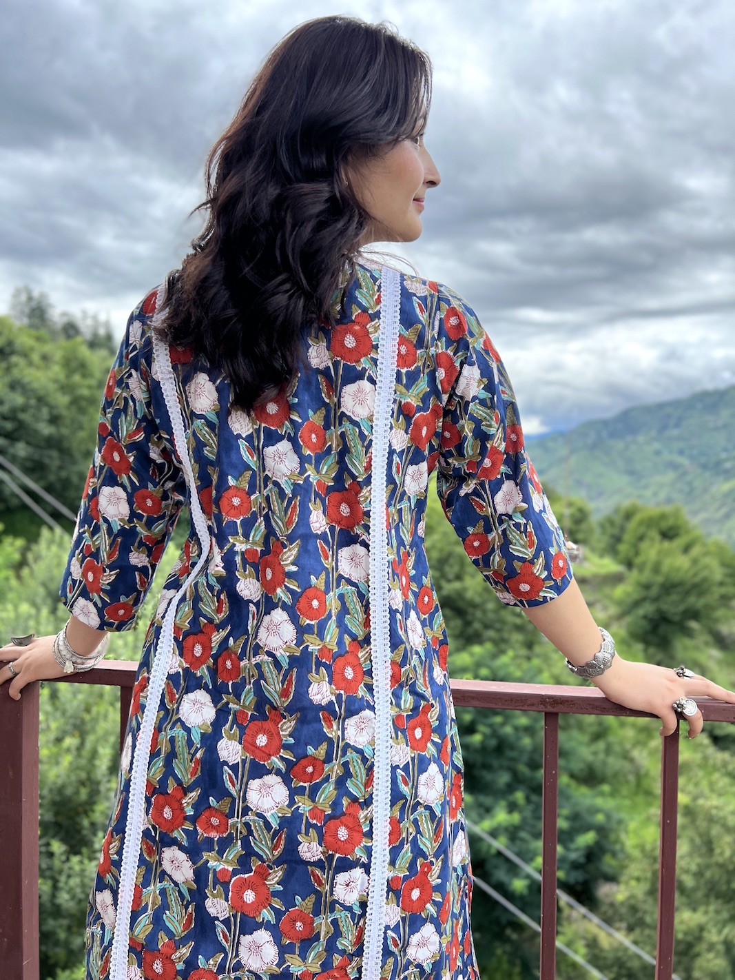 Banjaran blue floral kurta