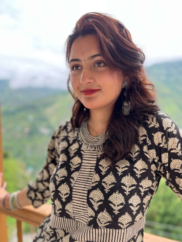 Meera block printed regular fit kurta