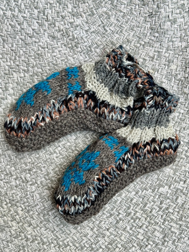 Ankle Sheep wool socks with fleece lining 1