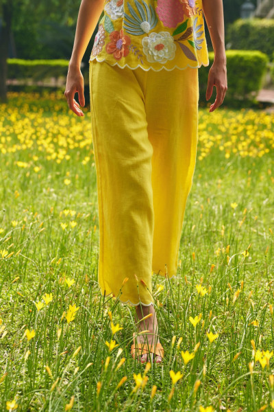 Sunny Bloom Linen Co-ord Set