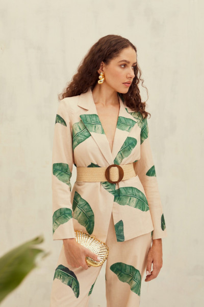 Tropical Breeze Cotton Linen Co-ord Set