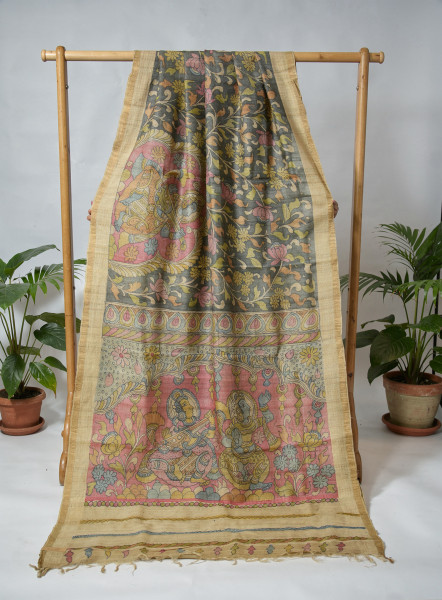 Image of Hasthakala Viraasat – Andhra Kalamkari Saree