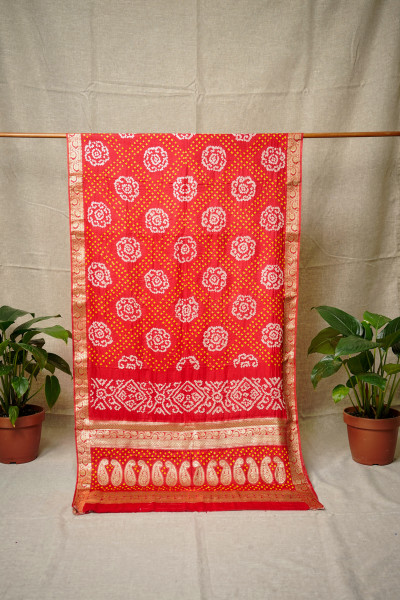 Image of Rajsi Gajji Silk Rai Bandhej