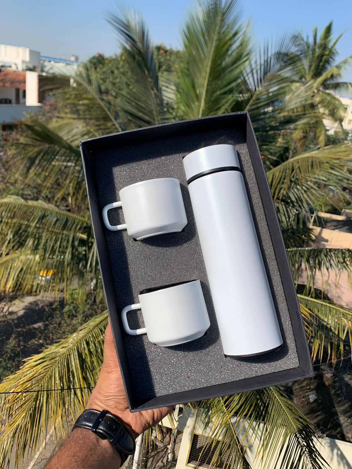Temperature Flask Cup set
