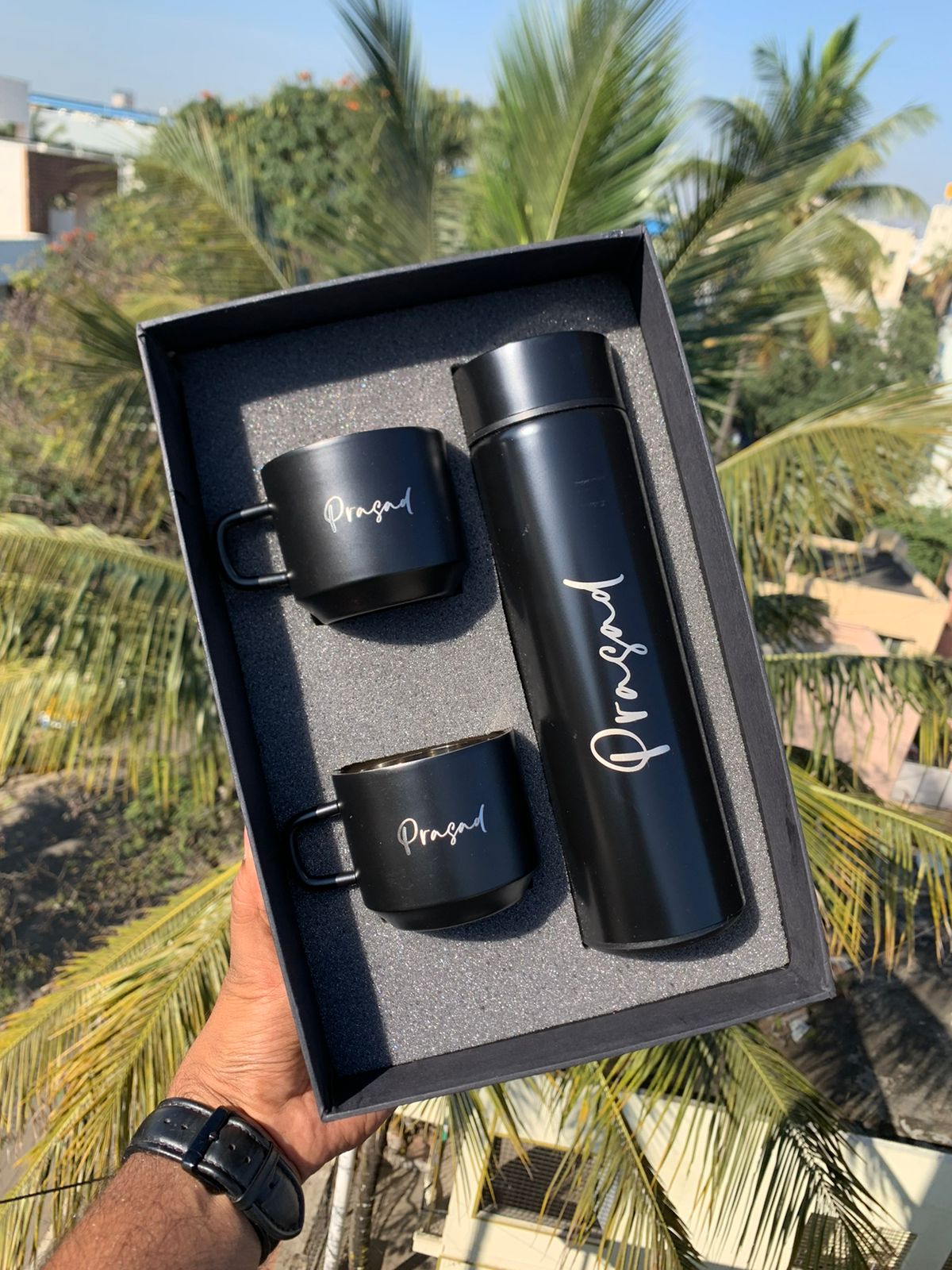 Temperature Flask Cup set