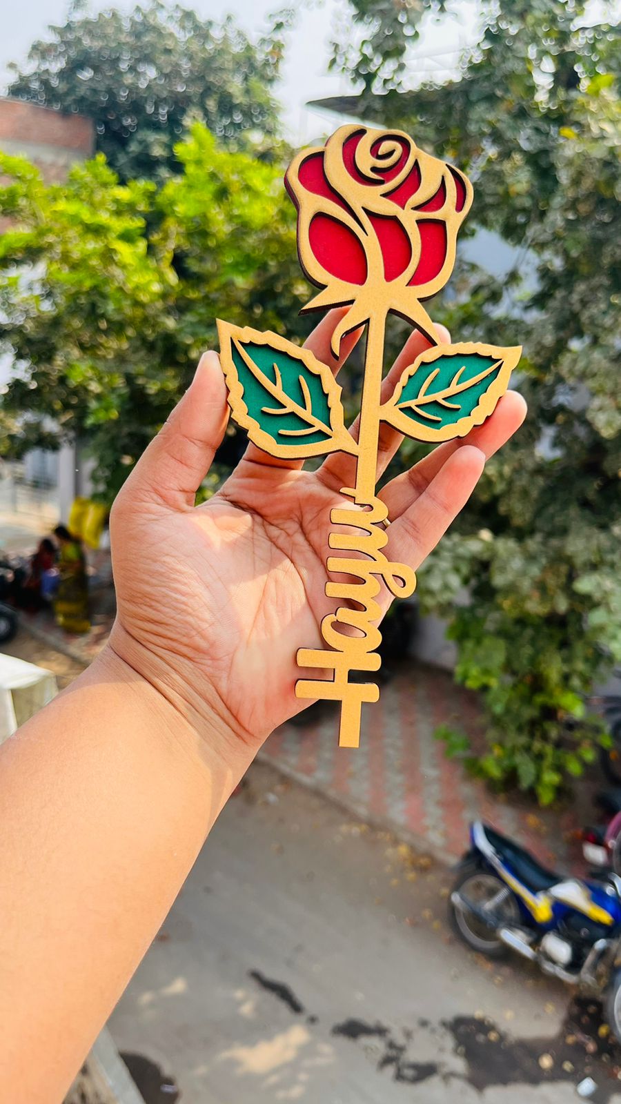 Customized Name Rose