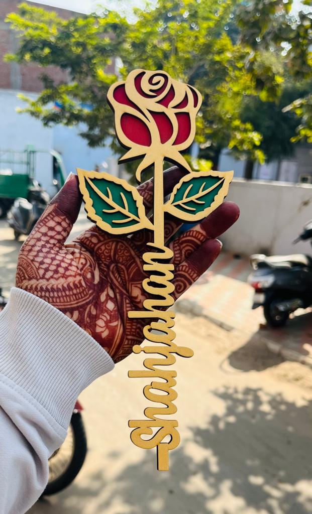 Customized Name Rose