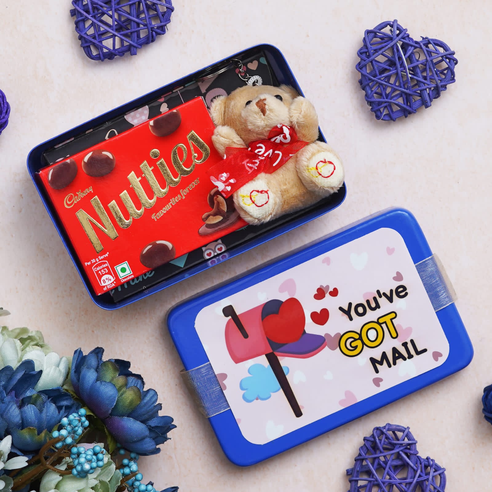 Valentine Postcard Tin Box