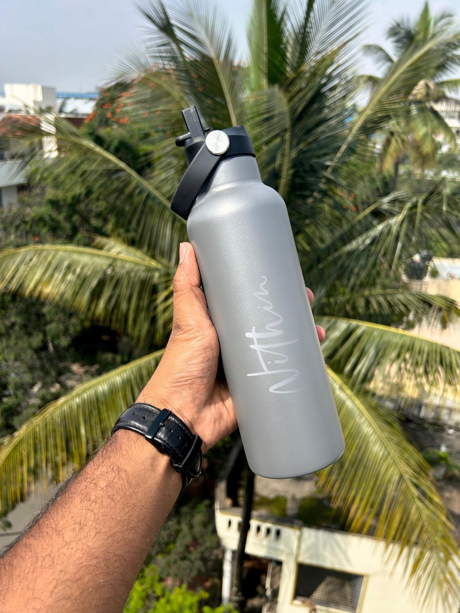 Hot  Cold Hunter Flask