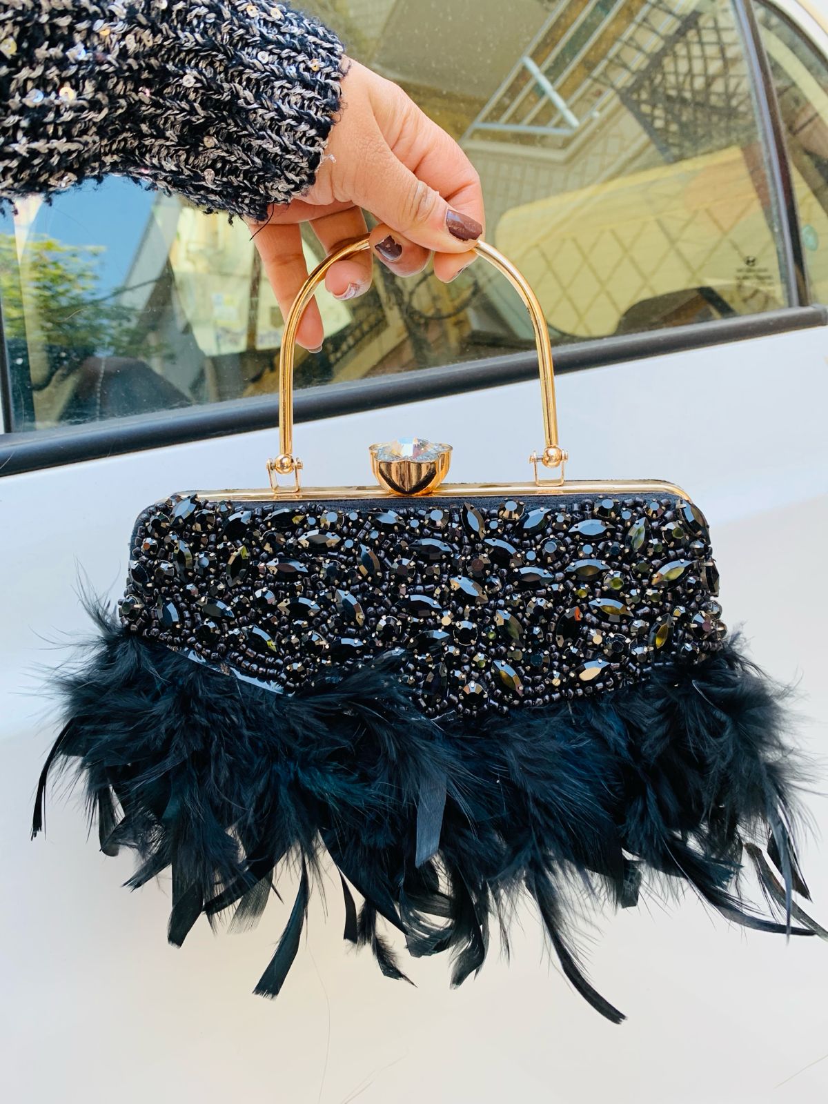 Feather Clutch Bags