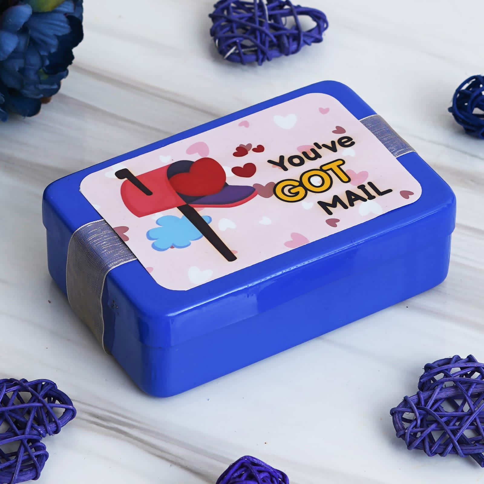 Valentine Postcard Tin Box