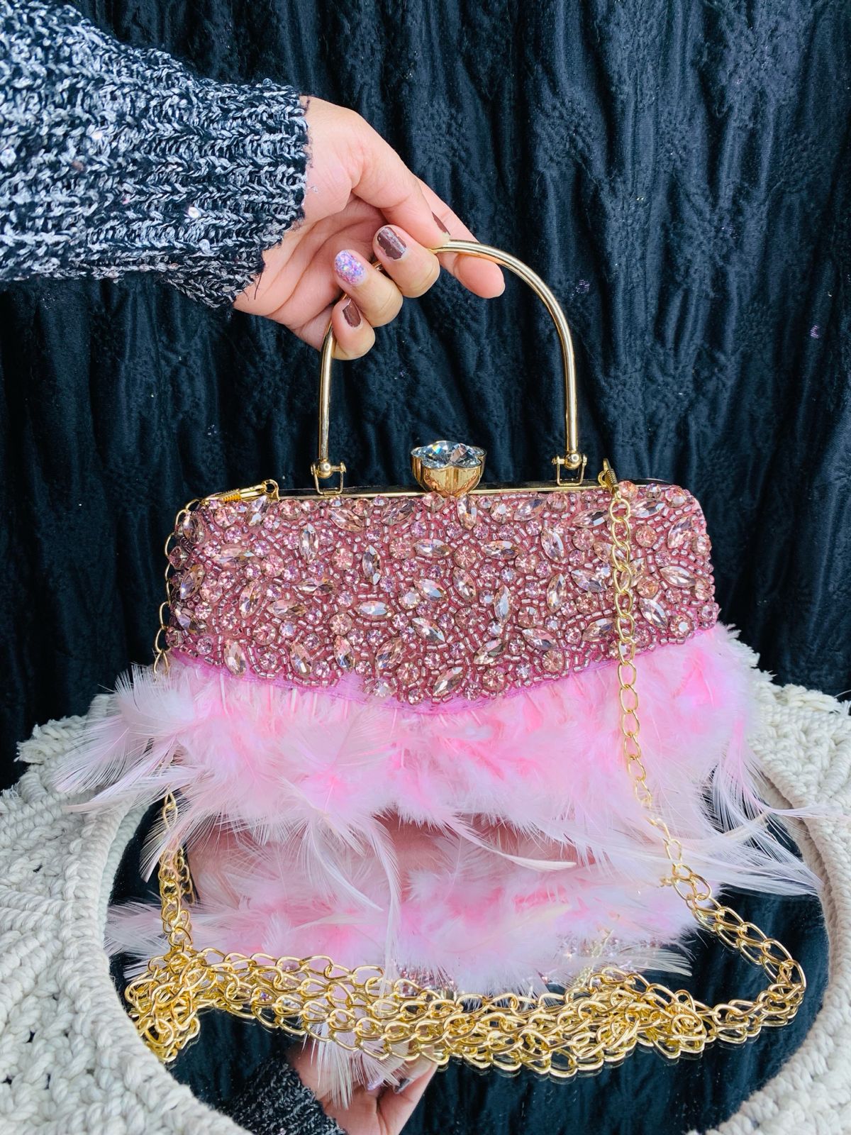 Feather Clutch Bags