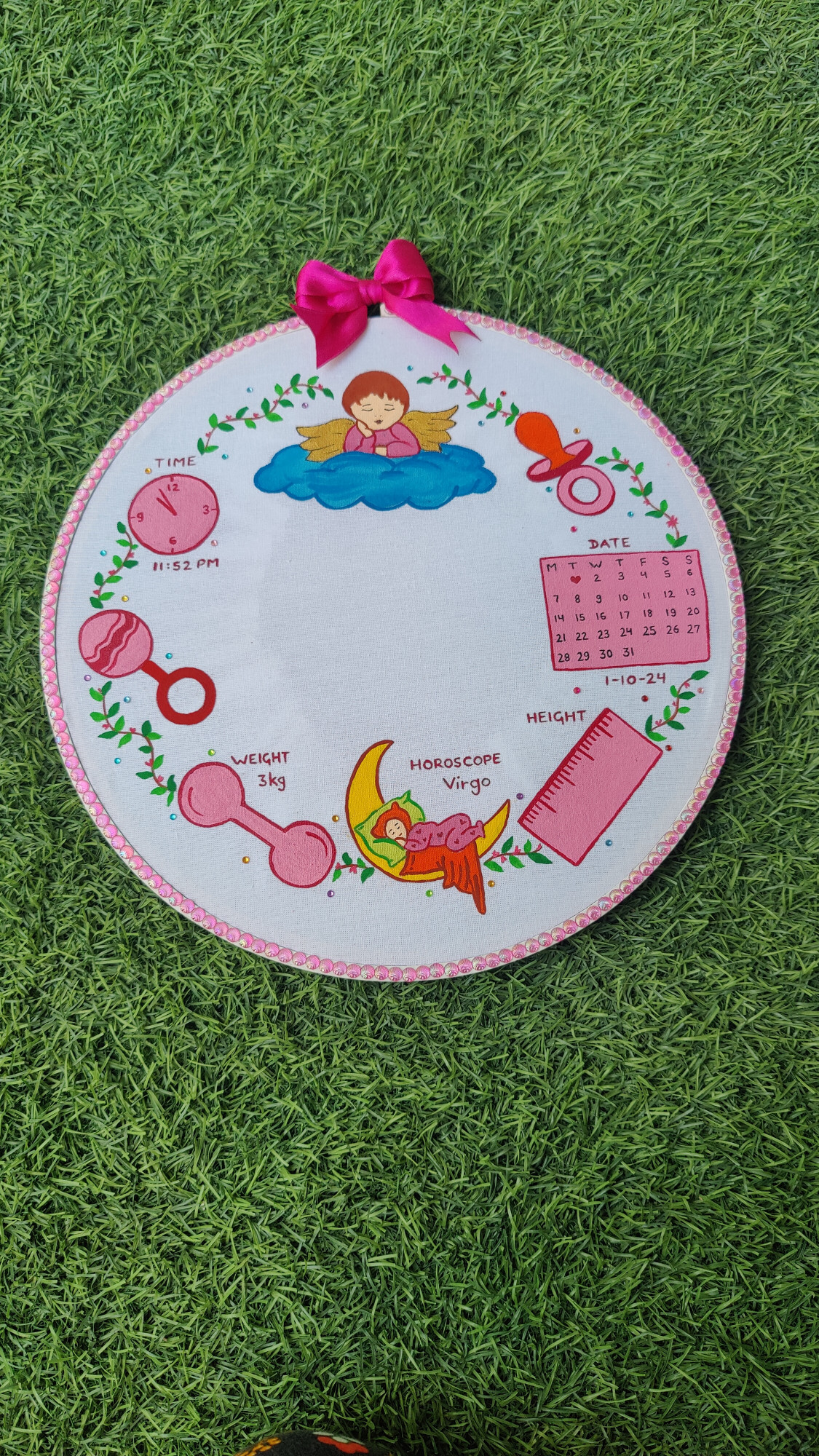 Baby Footprint Hoop