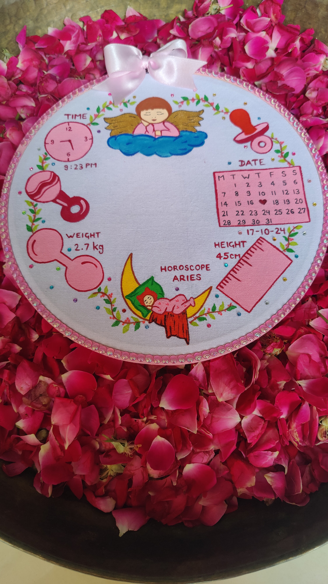 Baby Footprint Hoop