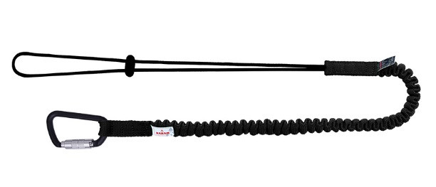 Tools Lanyard - One side braided cord with cord lock and other side mini karabiner SKU TL01N