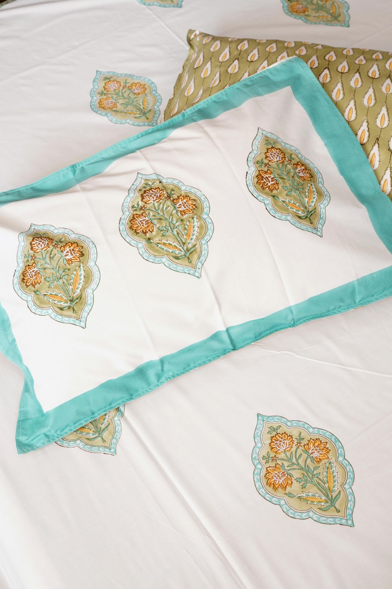 Jaipuri Block Print Bedsheet - Double Boota Hand Block Print Cotton Double